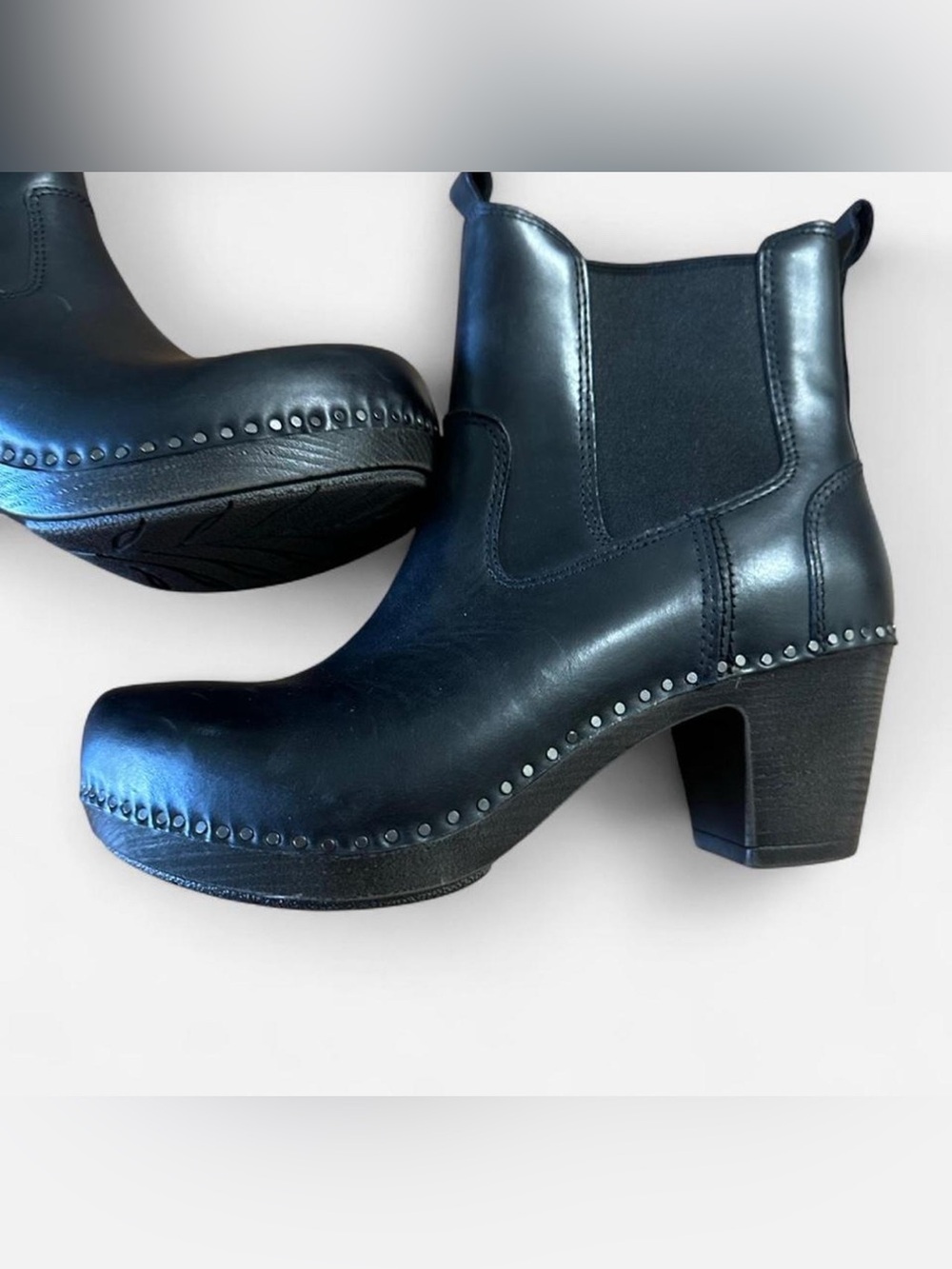Dansko Shayna Black Burnished Calf Boots - Picture 2 of 8